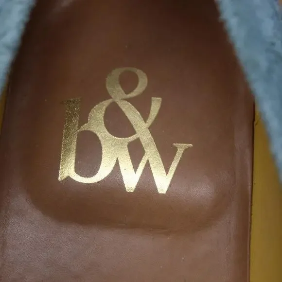 Blackstock & Weber Shoes Mens 11 Ellis Penny Loafers Blue Suede Goodyear Welted - Picture 10 of 11